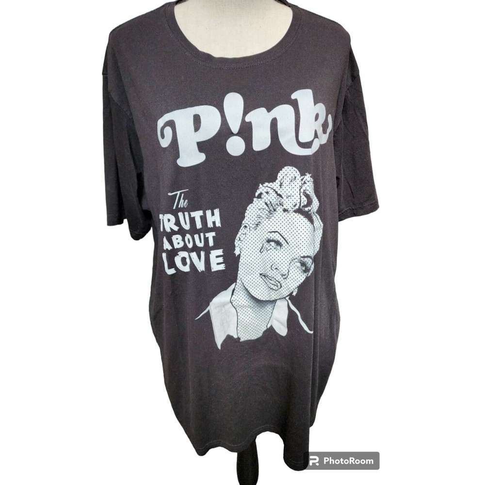 Pink The Truth About Love Black T-Shirt Size 2X 2012 Band Pop Rock